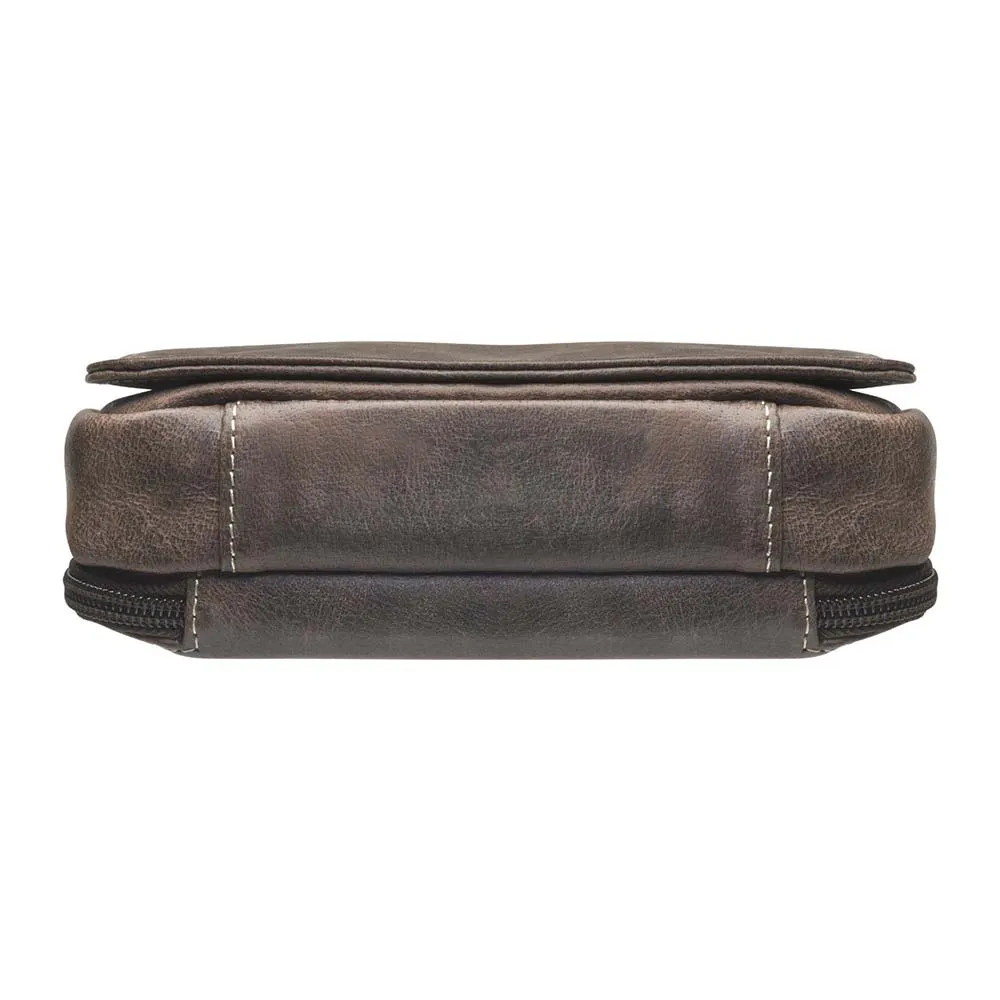 Crossbody Organizer, Distressed Buffalo