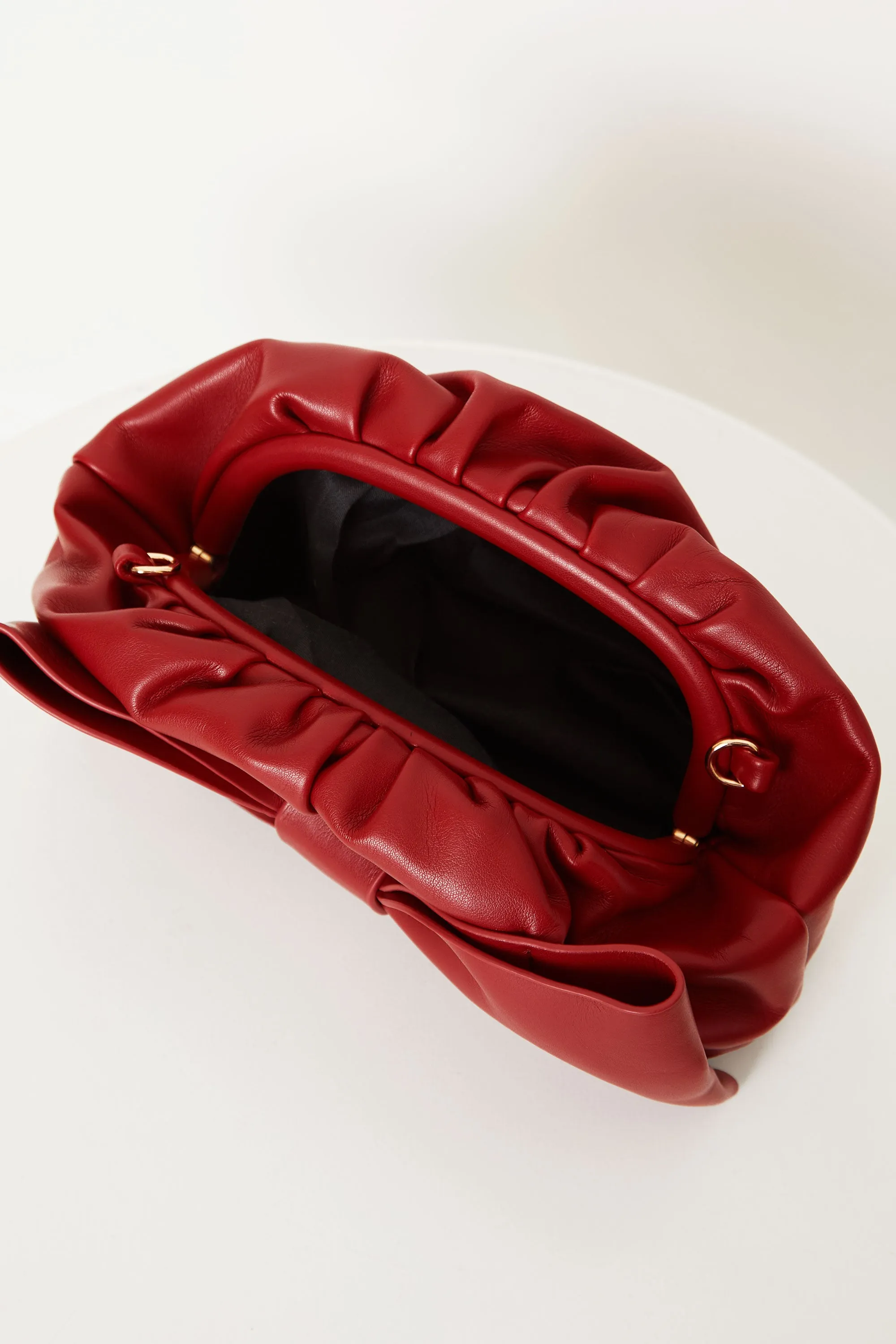 Davina Red Bow Clutch