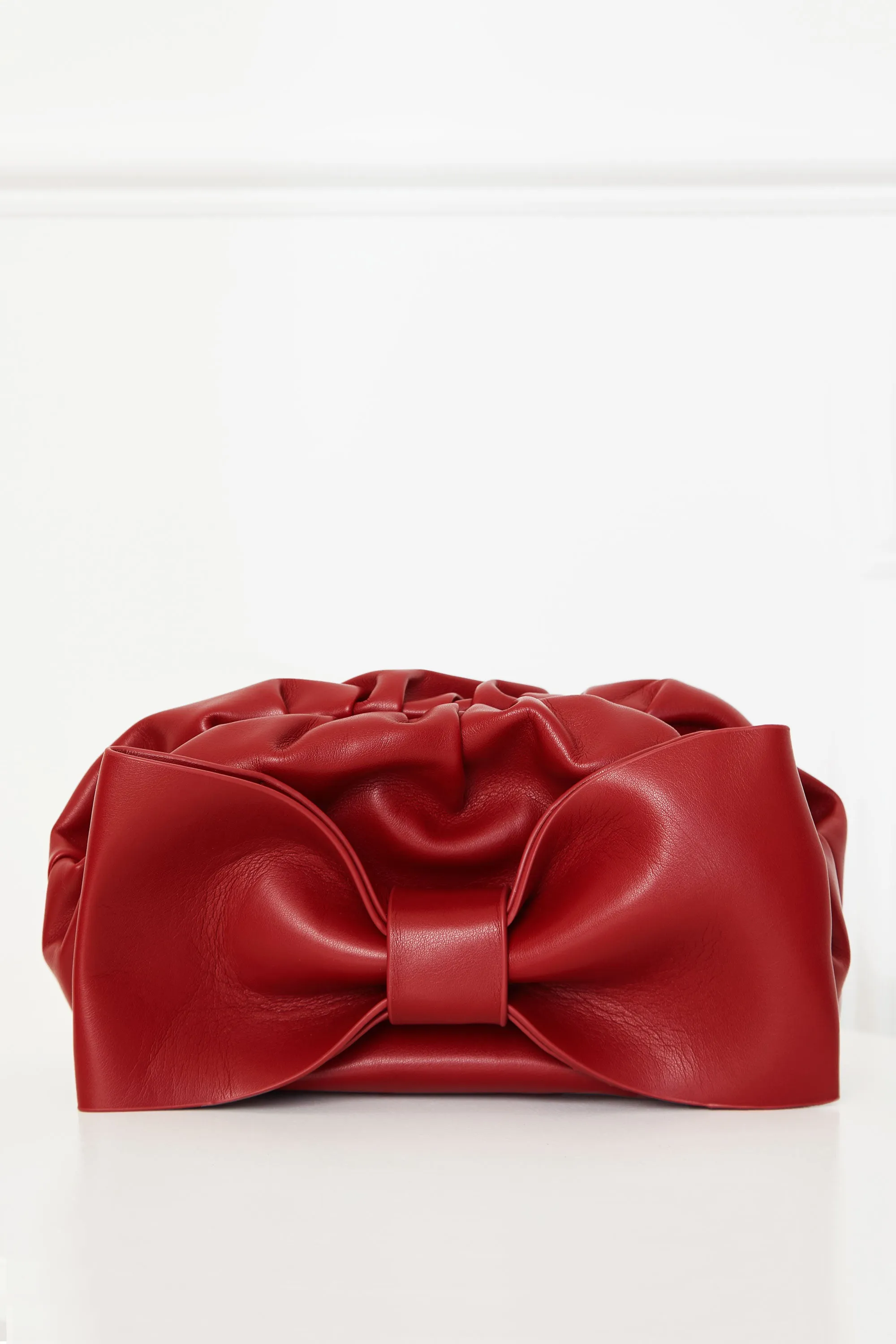 Davina Red Bow Clutch