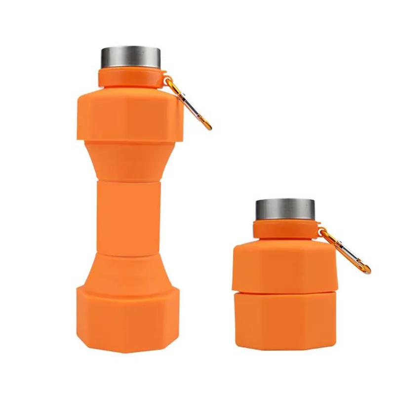 Dbeck® Eco-Friendly Food Grade Silicone Collapsible Dumbbell Water Bottle