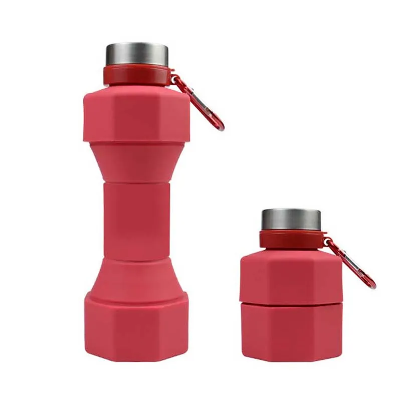 Dbeck® Eco-Friendly Food Grade Silicone Collapsible Dumbbell Water Bottle