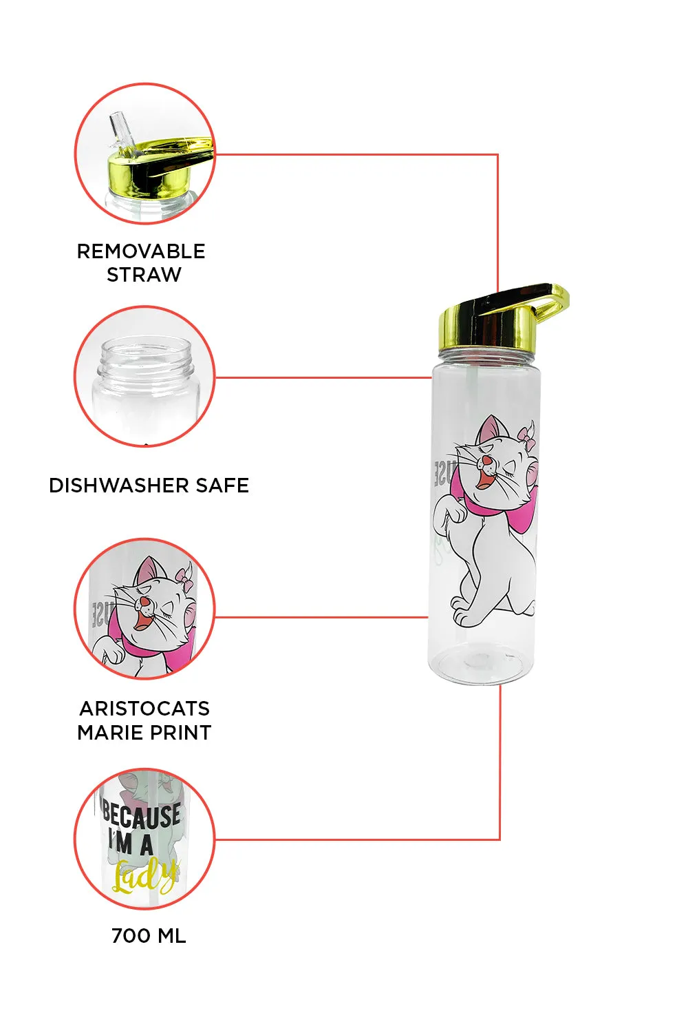 Disney Aristocats Marie Waterbottle