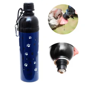 Dog Water Bottle, Lick 'n Flow, Navy Friend 750ml