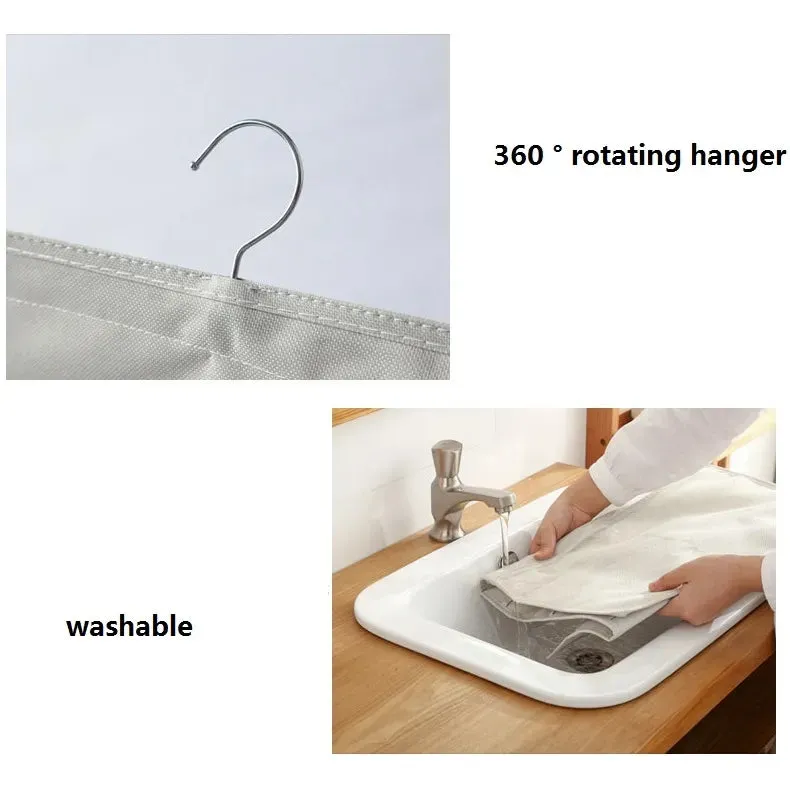 Double Sided Underwear Storage Bag Folding Hanging Bra Clother Organizer Hanger Clothes Organizer for Wardrobe Closet Organizer