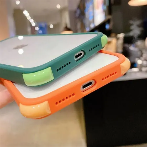 Dual Colored Bumper Case For iPhone 11 12 12Pro 12ProMax 11Pro 11ProMax X XS XR