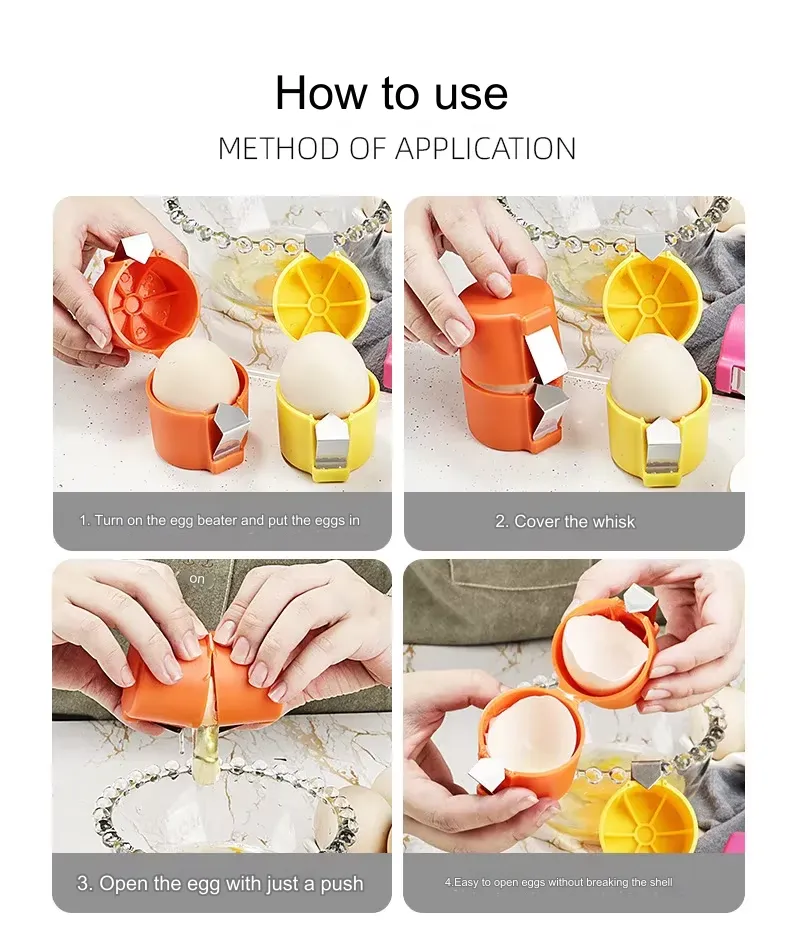 Easy Egg Shell Opener Kitchen Gadget Tool