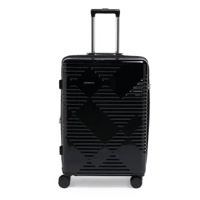 Echolac Extravagant 71cm Hardcase Expandable 4 Double Wheel Check-In Luggage Trolley Black - CTH0062 S- 20 BLACK