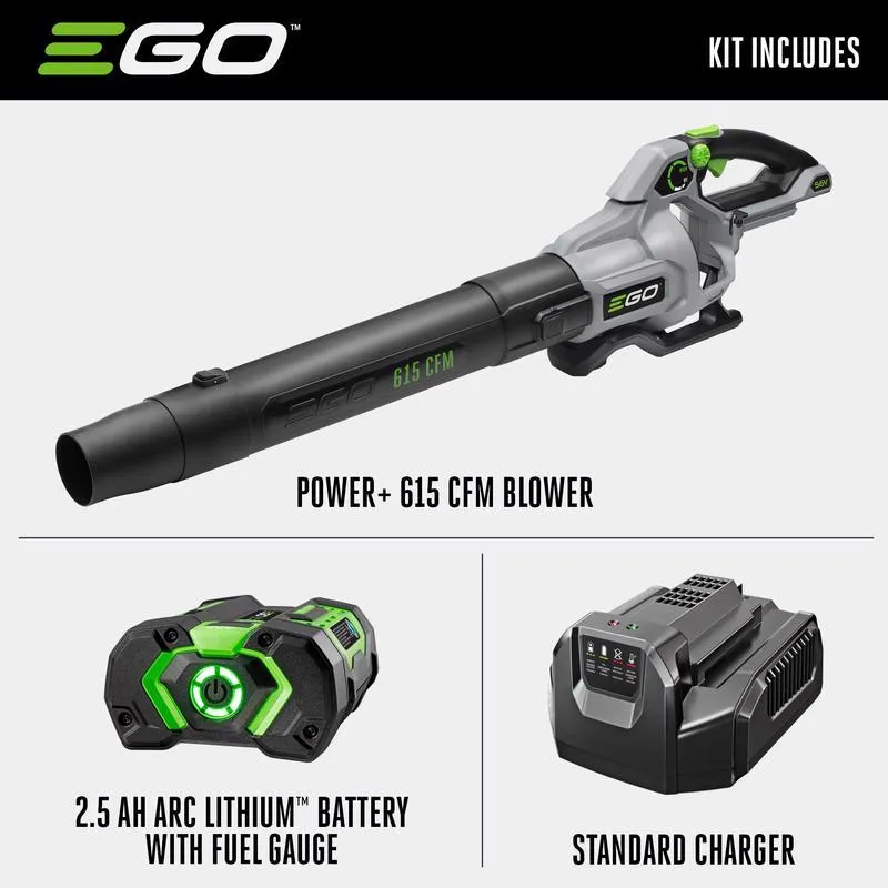 EGO Power  LB6151 170 mph 615 CFM 56 V Battery Handheld Leaf Blower Kit (Battery & Charger)