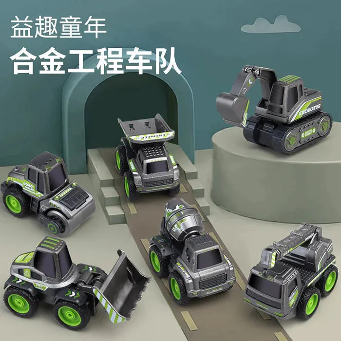 ENGINEERING METAL TEAM CAR UNBREAKABLE ENGINEERING AUTOMOBILE CONSTRUCTION CAR MACHINE TOYS SET FOR CHILDREN