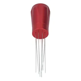 EXCLUZO Coffee Distribution Tool, Easy Cleaning Fixed Needle Distribution Tool for Restaurant (Red with Magnet)