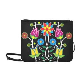 Floral Beadwork-04 Slim Clutch Bag