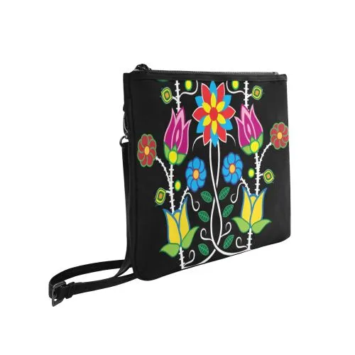 Floral Beadwork-04 Slim Clutch Bag