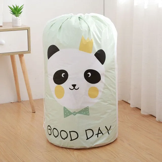 Foldable Storage Bag Clothes Blanket Quilt Closet Sweater Organizer Box Pouches Bear Housekeeping