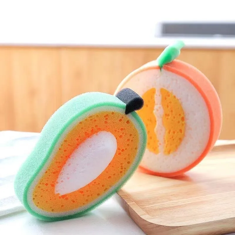 Fruit Shaped Kitchen Dish Cleaning Sponge