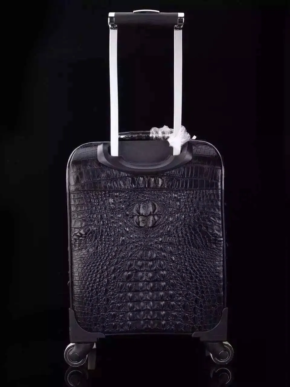 Genuine  Crocodile Leather Laptop Trolley Luggage Bags Case ,Travel Luggage Bags