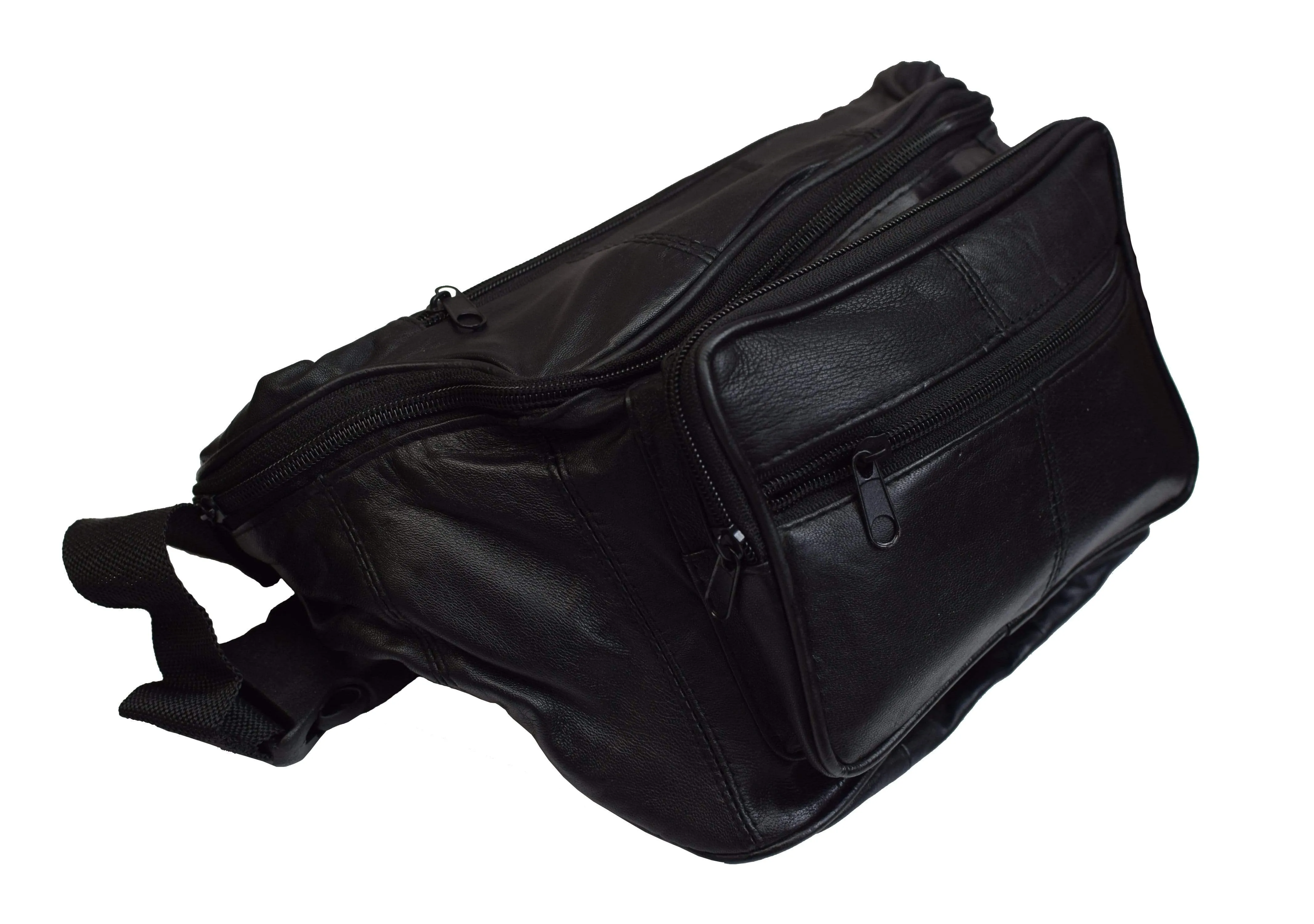 Genuine Leather Concealed Carry Weapon Waist Pouch Fanny Pack Gun Conceal Purse for Both Men & Women