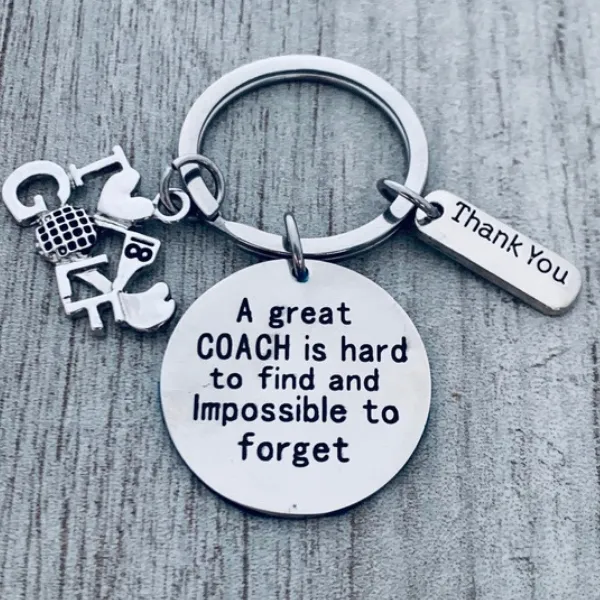 Golf Coach Keychain- Great Coach is Hard to Find