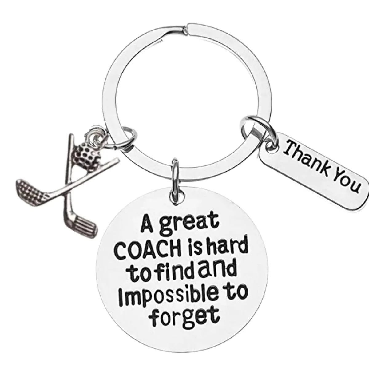 Golf Coach Keychain- Great Coach is Hard to Find