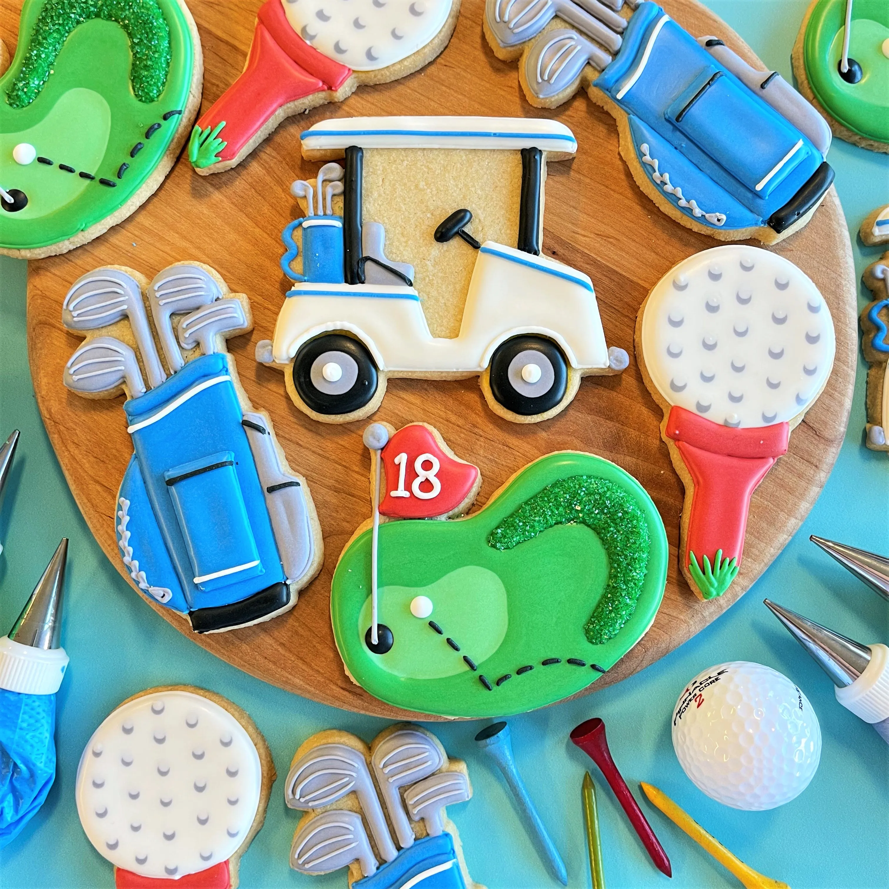 Golf Cookie Cutter Decorating Kit