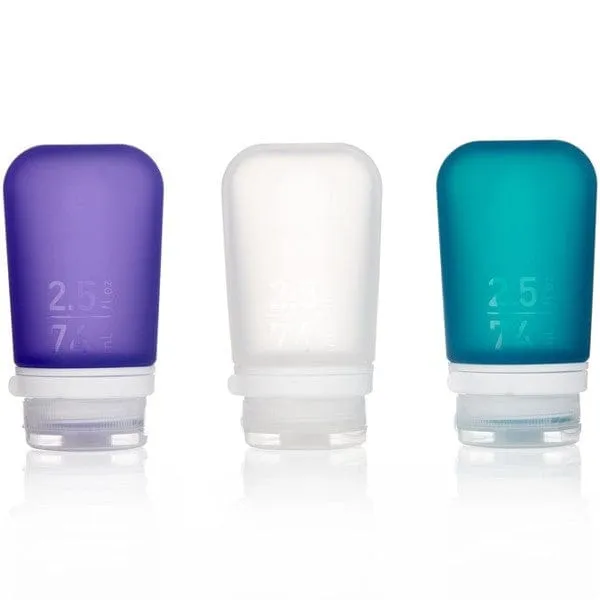 GoToob  Medium Refillable Travel Bottle 74ml - Multicolour 3pk