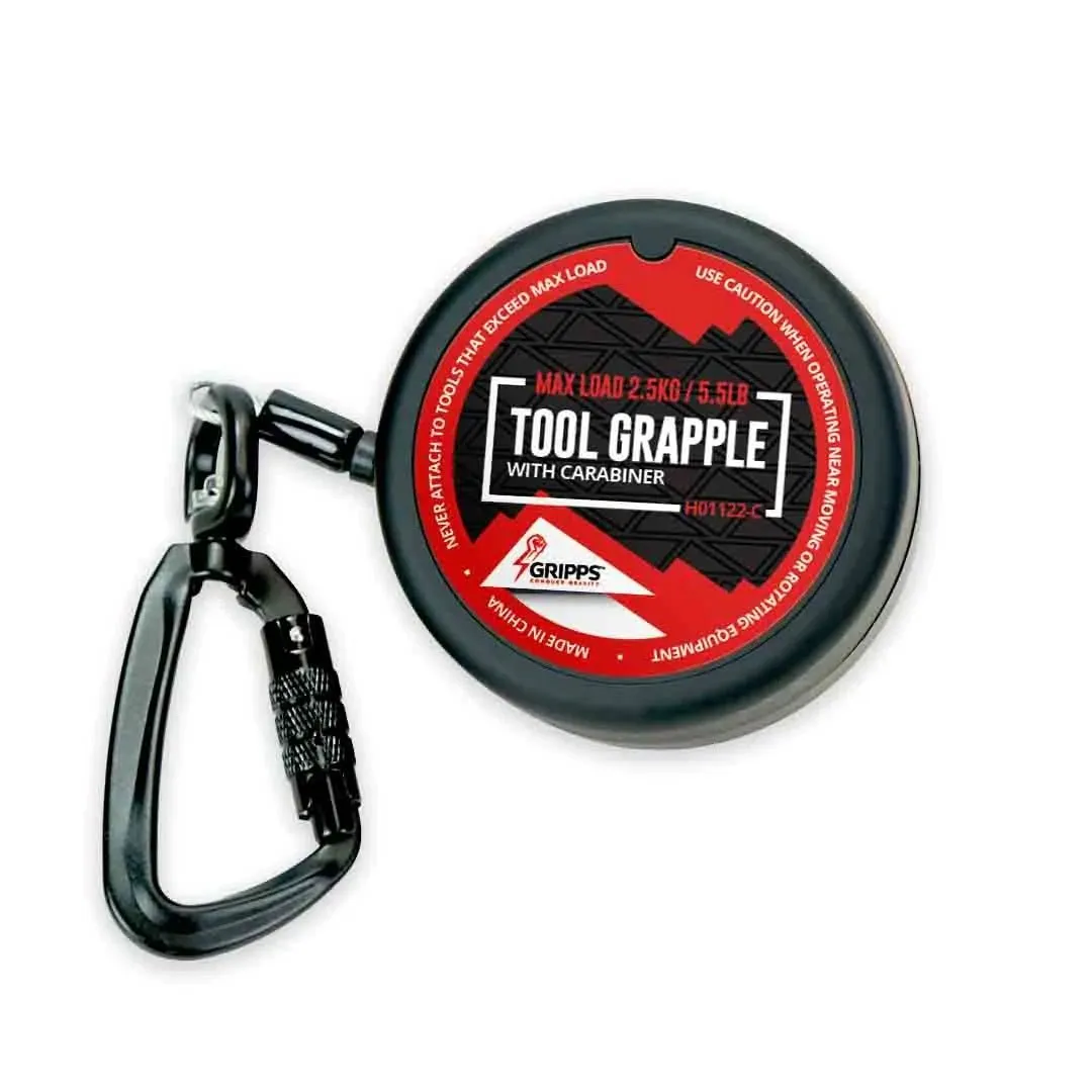 Gripps Grapple Retractable Tool Tethers (Pack of 2 Tethers)