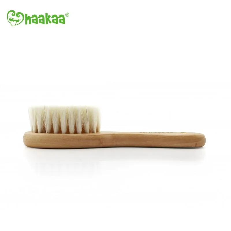 Haakaa Goat Wool Baby Wooden Hair Brush