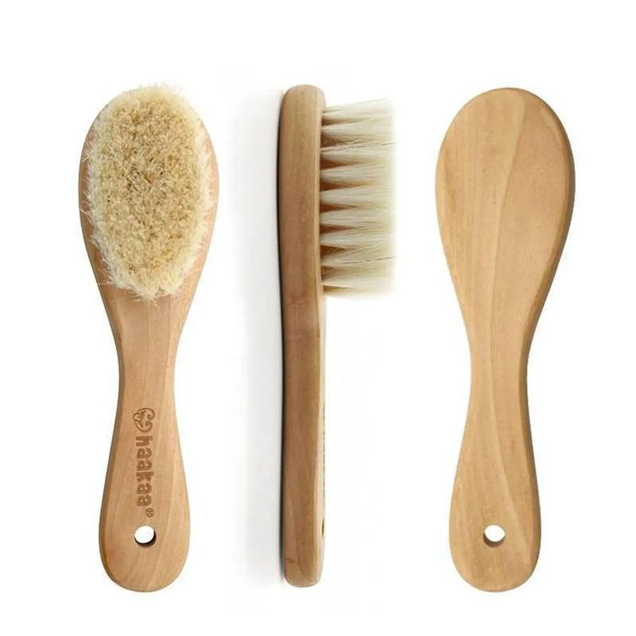 Haakaa Goats Wool Wooden Hairbrush