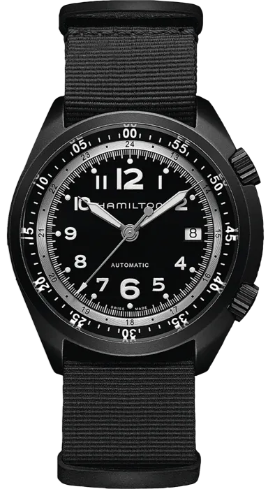 HAMILTON - Khaki Aviation Pilot Pioneer Aluminum | H80485835