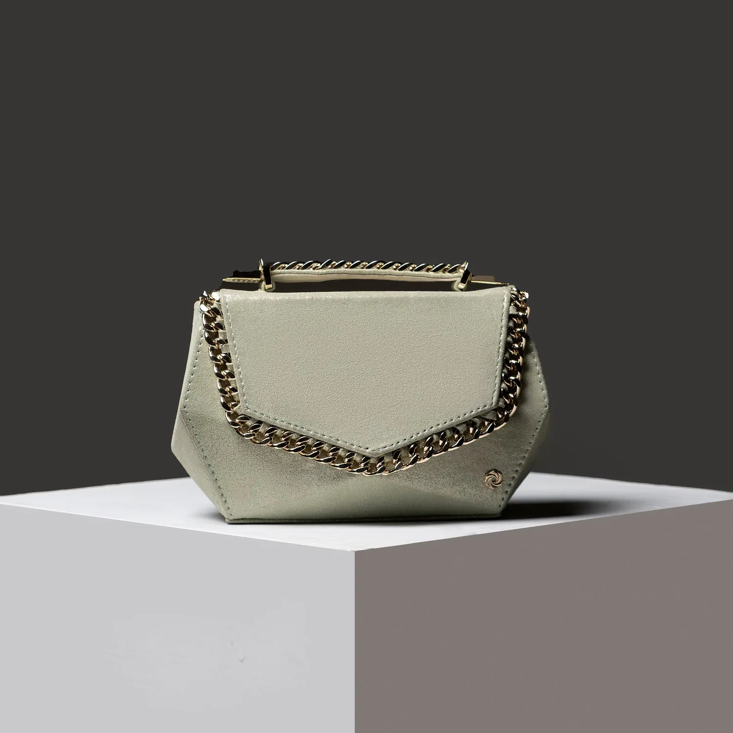 Hexella Clutch Pistachio Whipstitch