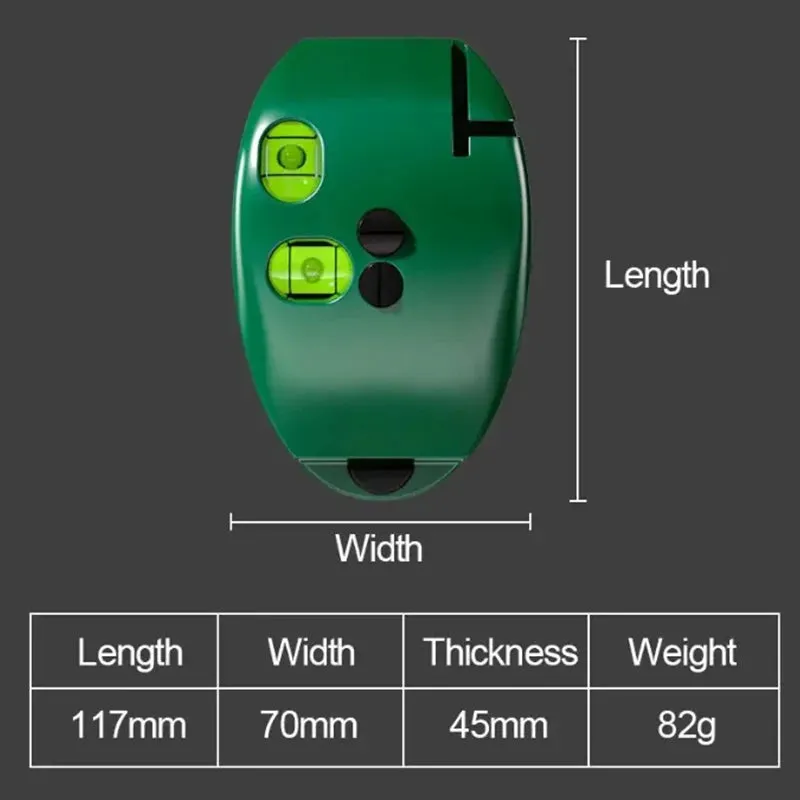 High Precision 2-Line Laser Level Right Angle Tool