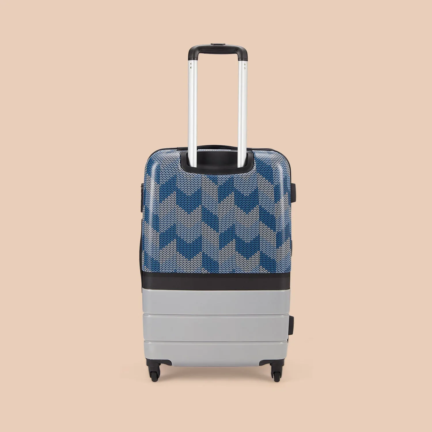 Himachal Chevron Grey Raahi Trolley Bag Combo