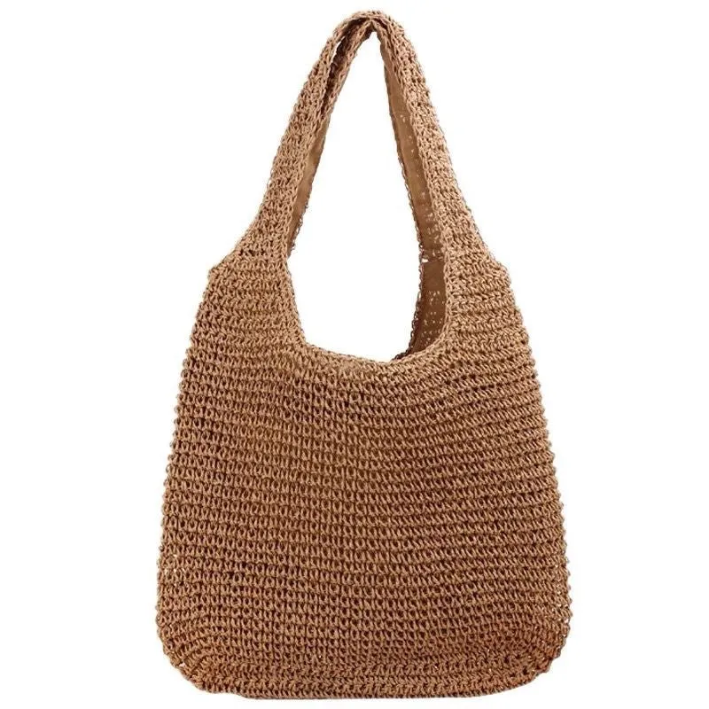 Holiday Straw Bag Shoulder Bag Simple Ladies