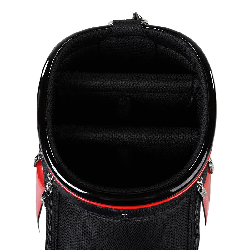 HONMA 9" Gear Entry Cart Bag (Black/Red)