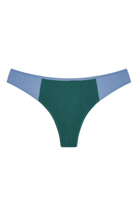 Huha Low Profile Thong Mineral Undies - Hydrangea Blue