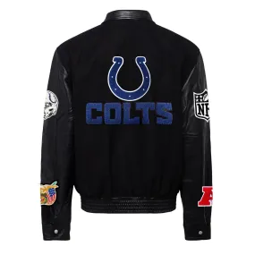 INDIANAPOLIS COLTS WOOL & LEATHER VARSITY JACKET Black/Black