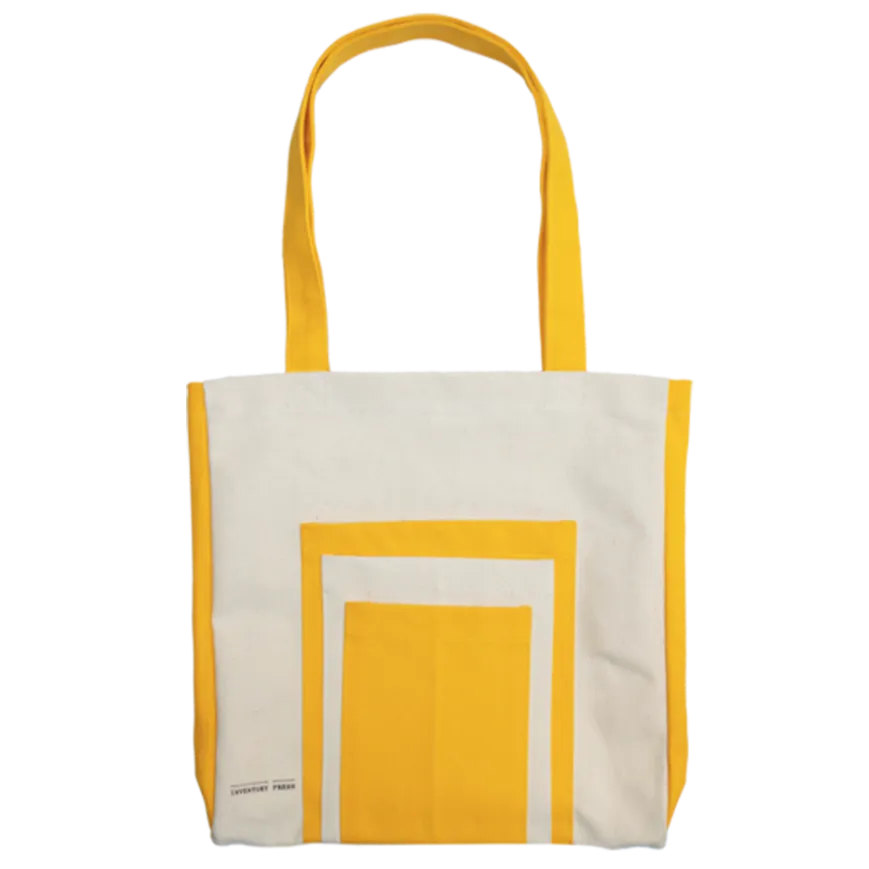 Inventory Press Bag | Natural and Yellow