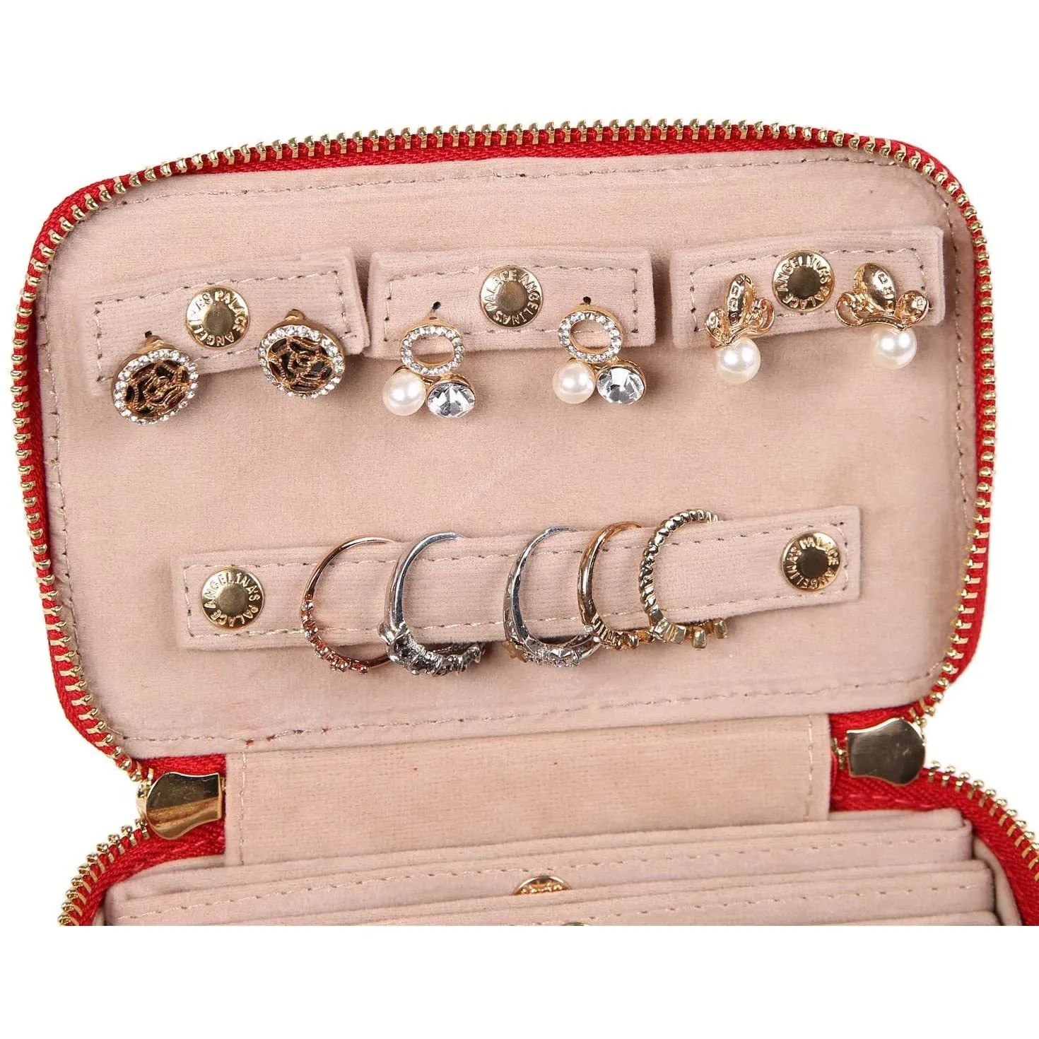 Jewelry Organizer Case Red