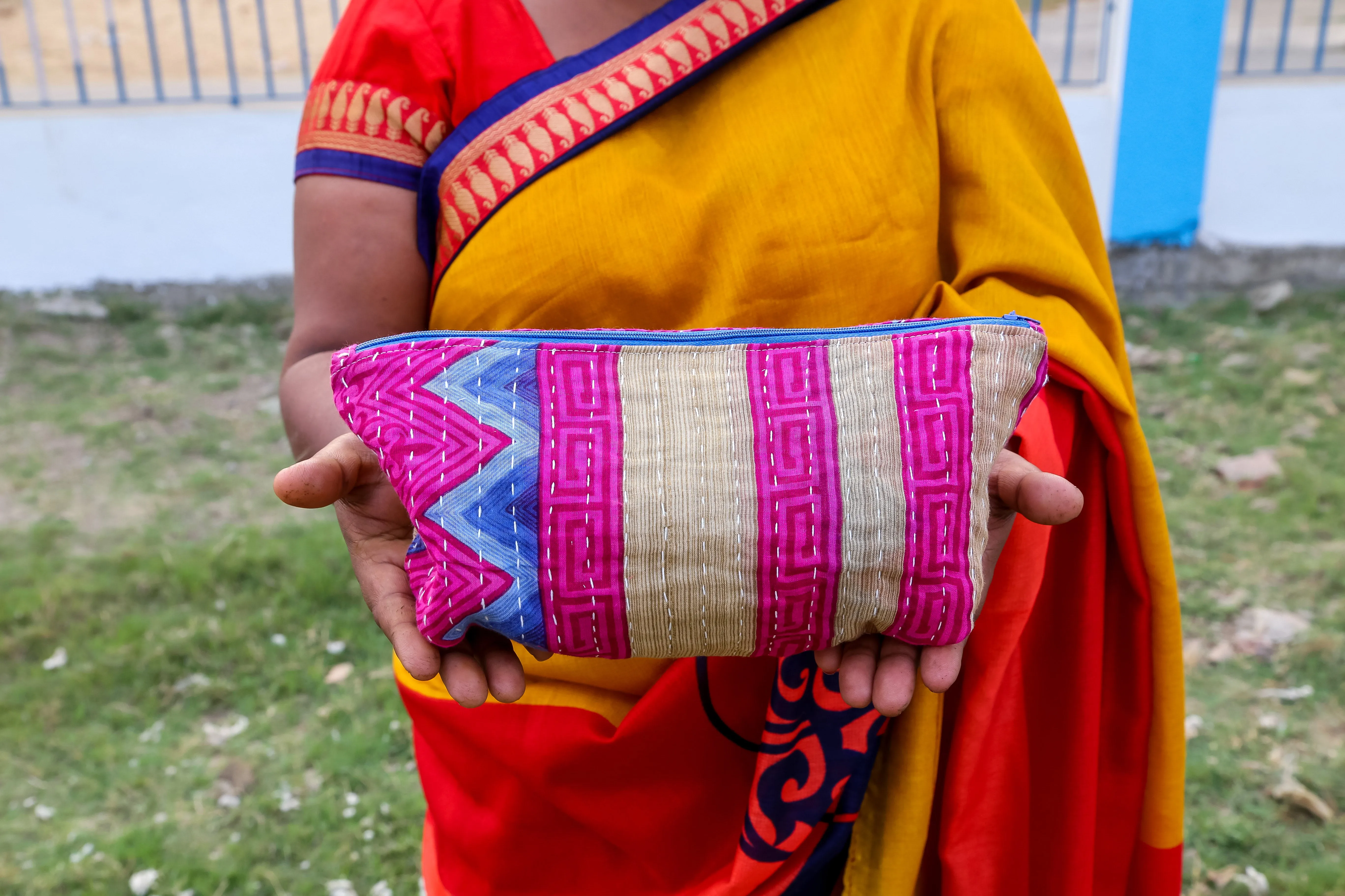 Kantha Cosmetic Bag | Large | Assorted