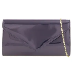 Koko Navy Patent Clutch Bag