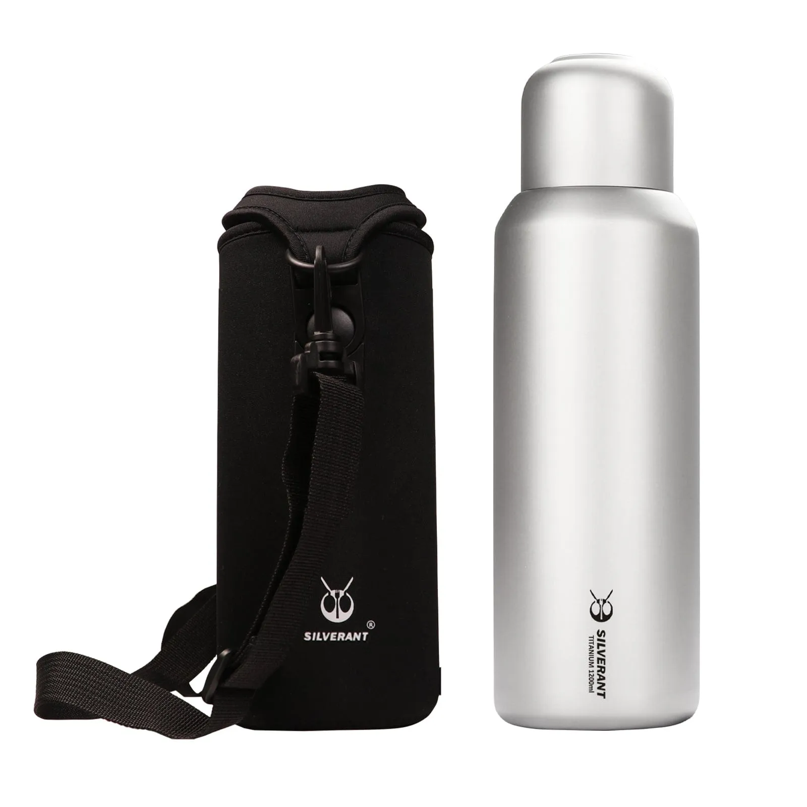 Large Titanium Water Bottle With Titanium Cup