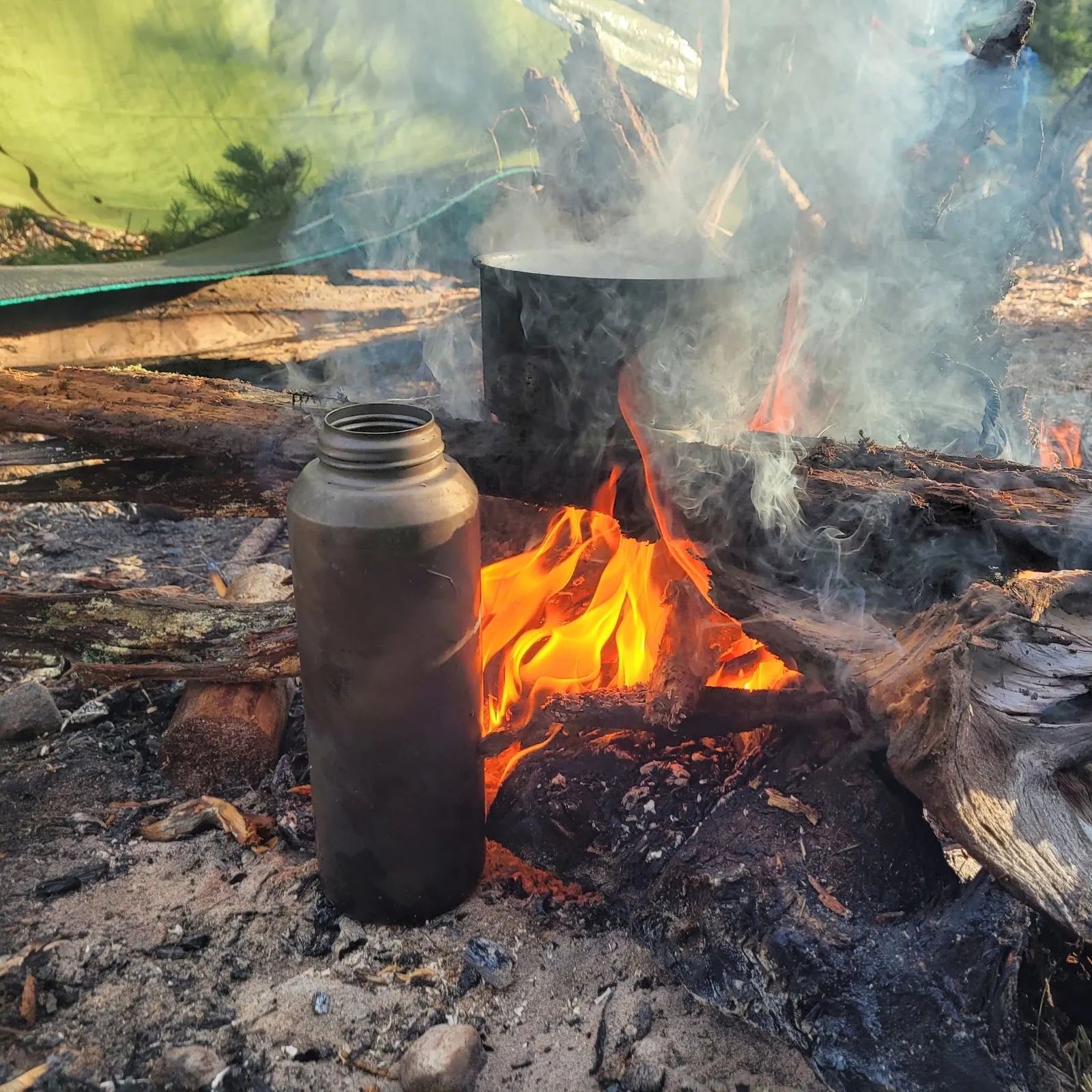 Large Titanium Water Bottle With Titanium Cup