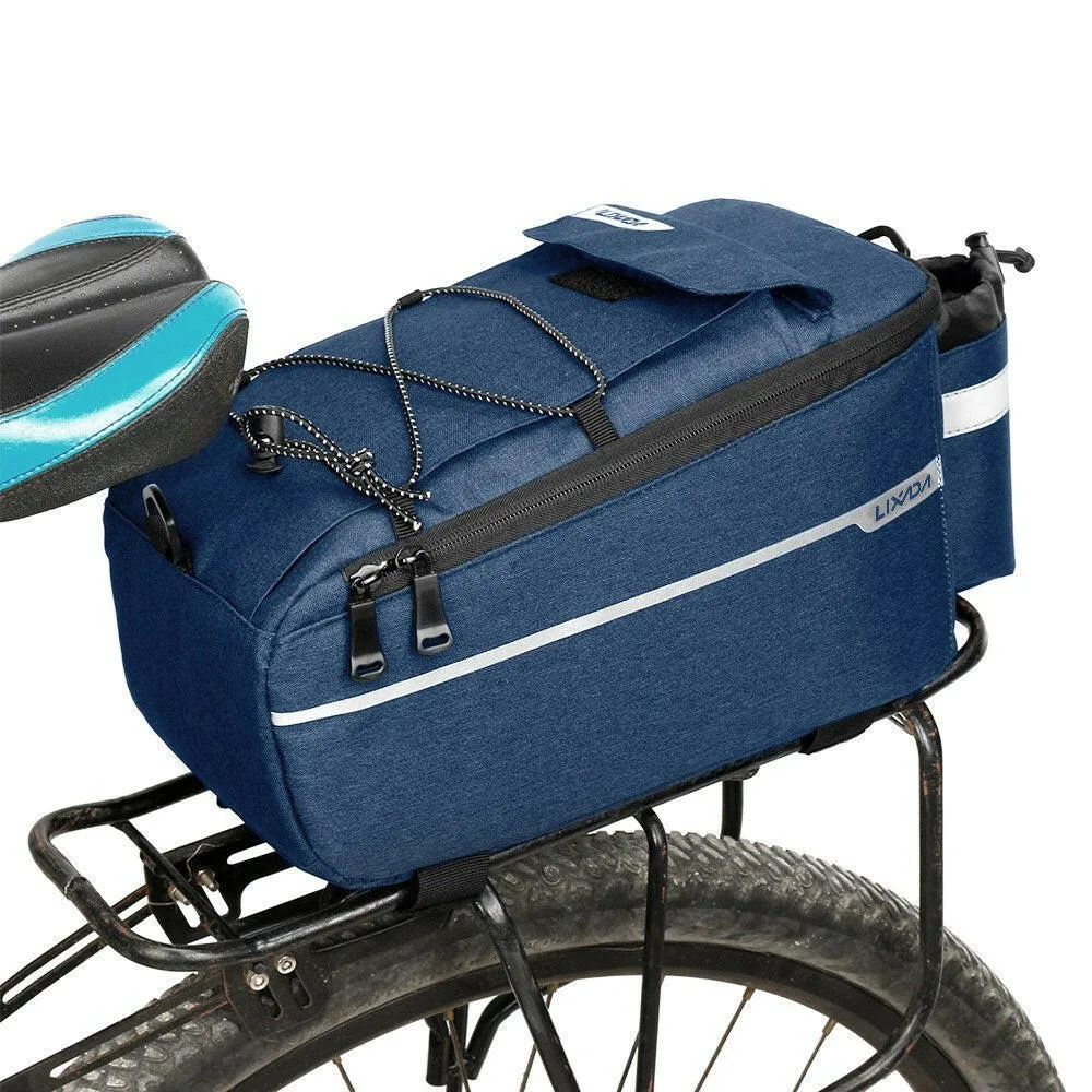 Lixada Insulated Trunk Cooler Bag with Rain Cover Waterproof Cycling Bicycle Rear Rack Storage Luggage Bag Reflective MTB Bike Pannier Bag Shoulder Bag