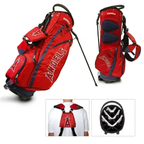 Los Angeles Angels Team Golf Fairway Lightweight 14-Way Top Golf Club Stand Bag