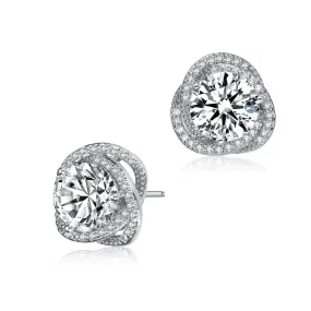 Marguerite Triple Halo CZ Stud Limited Edition Earring