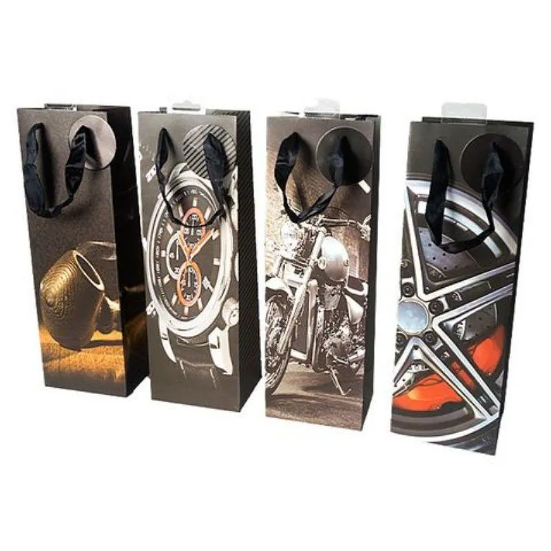 Mens Hobby Theme Bottle Bag - 12cm x 36cm x 9cm