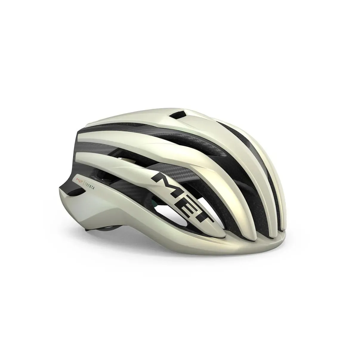 MET Trenta 3K Carbon MIPS Gold Black Helmet