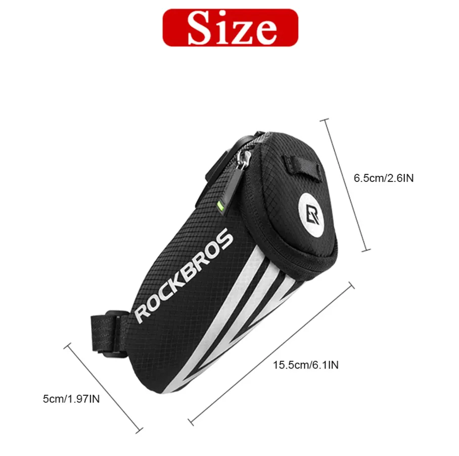 Mini Portable Bicycle Bag Reflective Saddle Bag MTB Road Cycling Nylon Tail Bag Seatpost Panniers Bike Accessories