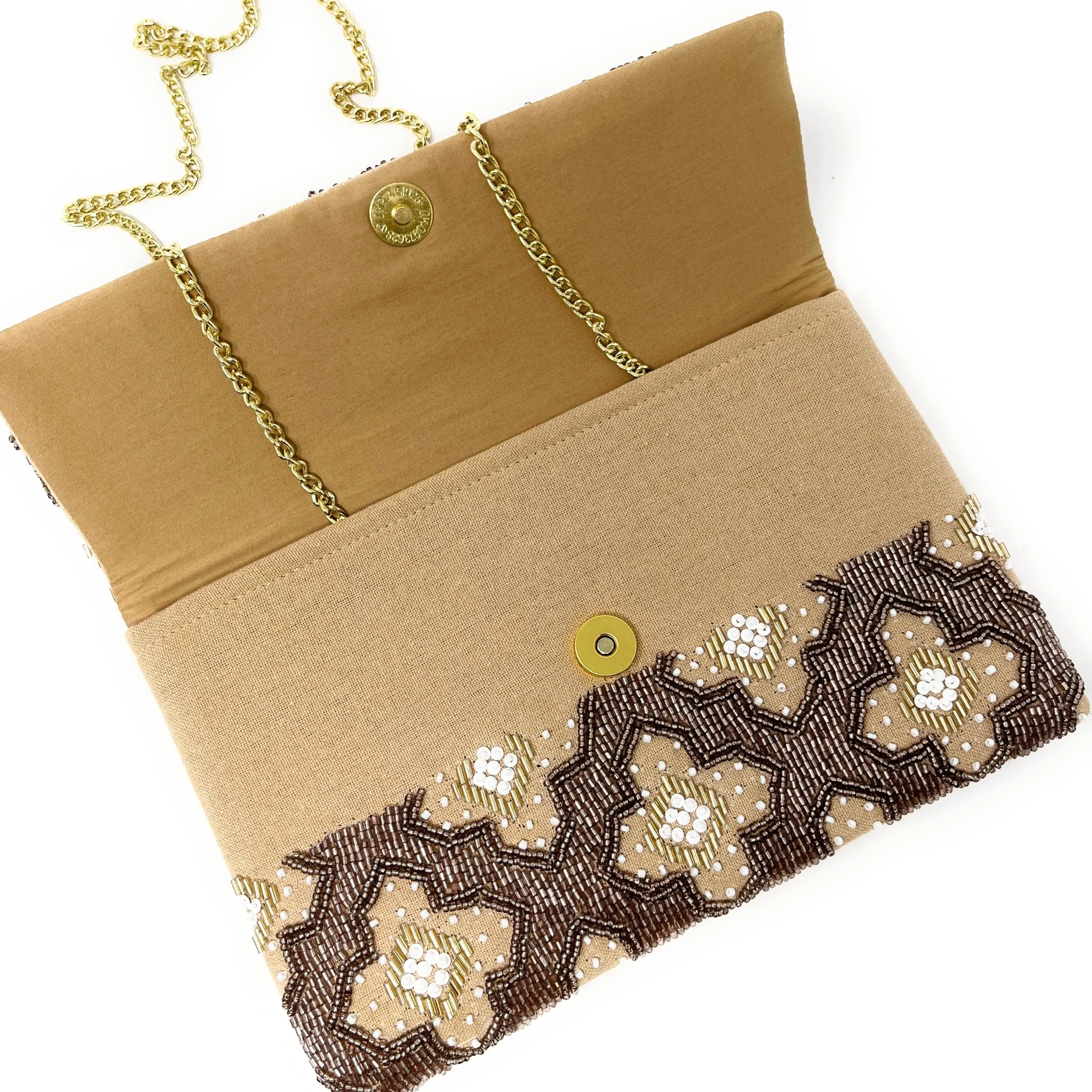 Mosaic Beaded Clutch Purse