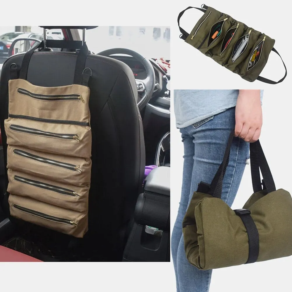 Multi-functional Canvas Suspension Car Storage Bag Tool Portable Storage For Car Kit