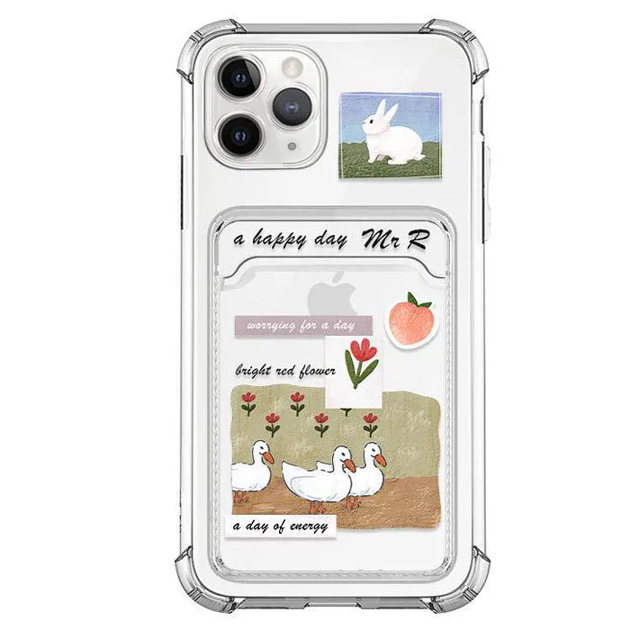 Oil Paint Transparent iPhone Case